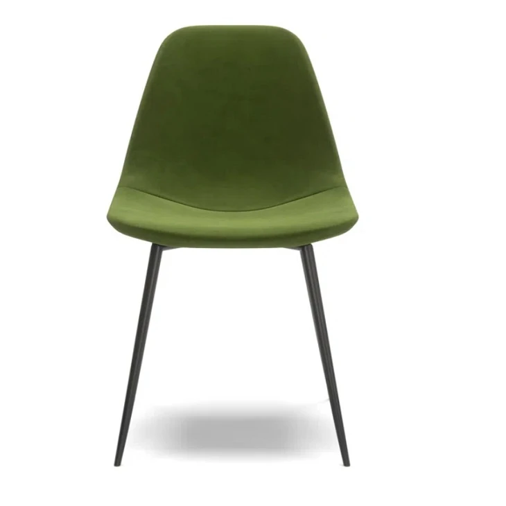 Green Fabric Plastic Leg Chair